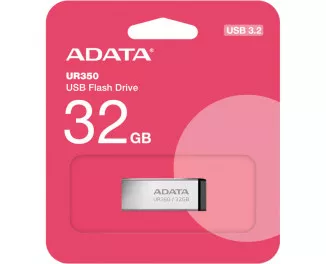 Флешка USB 3.2 32Gb ADATA UR350 Silver/Black (UR350-32G-RSR/BK)