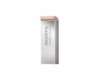 Флешка USB 3.2 64Gb ADATA UR350 Silver/Beige (UR350-64G-RSR/BG)
