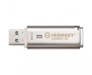 Флешка USB 3.2 64Gb Kingston 64GB IronKey Locker Plus 50 (IKLP50/64GB)
