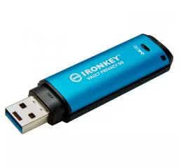 Флешка USB 3.2 64Gb Kingston 64GB IronKey Vault Privacy 50 Blue (IKVP50/64GB)