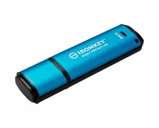 Флешка USB 3.2 64Gb Kingston 64GB IronKey Vault Privacy 50 Blue (IKVP50/64GB)