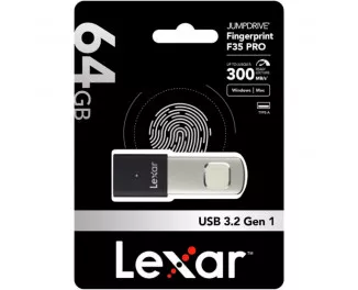 Флешка USB 3.2 64Gb Lexar JumpDrive Fingerprint F35 Pro (LJDF35P064G-RNBNG)
