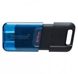Флешка USB-C 3.2 64Gb Kingston DataTraveler 80 M Blue/Black (DT80M/64GB)