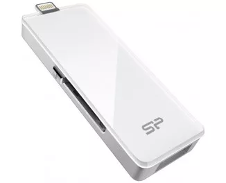 Флешка USB Type-A/Lightning 64Gb SiliconPower xDrive Z30 (SP064GBLU3Z30V1W)