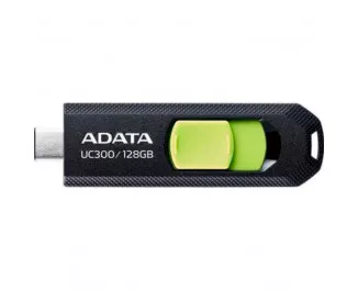 Флешка USB Type-C 128Gb ADATA UC300 Black/Green (ACHO-UC300-128G-RBK/GN)