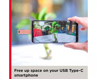 Флешка USB Type-C 128Gb SanDisk Ultra Dual Go Peach (SDDDC3-128G-G46PC)