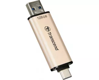 Флешка USB Type-C 128Gb Transcend  JetFlash 930 Gold-Black (TS128GJF930C)