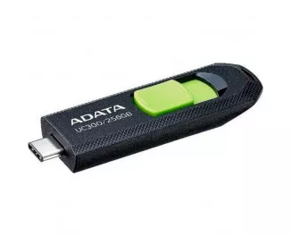 Флешка USB Type-C 256Gb ADATA UC300 Black/Green (ACHO-UC300-256G-RBK/GN)
