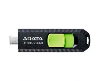 Флешка USB Type-C 256Gb ADATA UC300 Black/Green (ACHO-UC300-256G-RBK/GN)