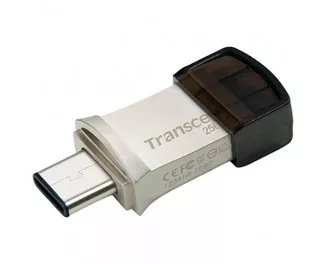 Флешка USB Type-C 256Gb Transcend JetFlash 890 Silver (TS256GJF890S)