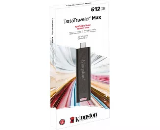 Флешка USB Type-C 512Gb Kingston DataTraveler Max Black (DTMAX/512GB)