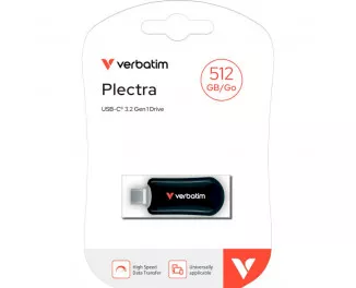 Флешка USB Type-C Verbatim 512GB Plectra Black (30227)