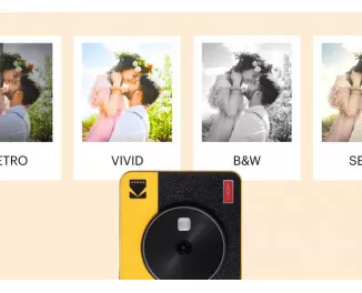 Фотокамера моментального друку Kodak Mini Shot 3 Retro Yellow (C300R)