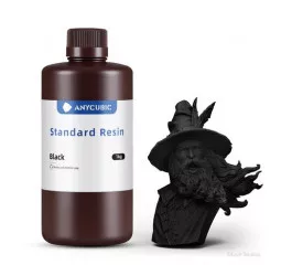 Фотополімерна смола Anycubic Standard Resin Black, 1кг (SPTBK-104E)