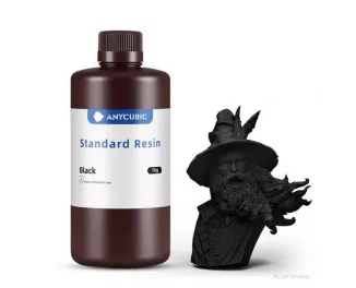 Фотополімерна смола Anycubic Standard Resin Black, 1кг (SPTBK-104E)