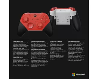 Геймпад беспроводной Microsoft Xbox Elite Wireless Controller Series 2 Core Red (RFZ-00013)