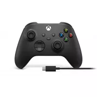 Геймпад бездротовий Microsoft Xbox Series X | S Wireless Controller Carbon Black + USB-C Cable (XOA-0010, 1V8-00002)