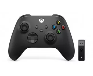 Геймпад беспроводной Microsoft Xbox Series X | S Wireless Controller Carbon Black + Wireless Adapter for Windows