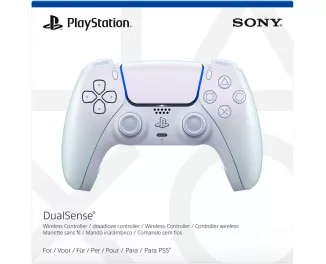 Геймпад беспроводной Sony PlayStation DualSense Chrome Pearl (1000044446, 1000044472)