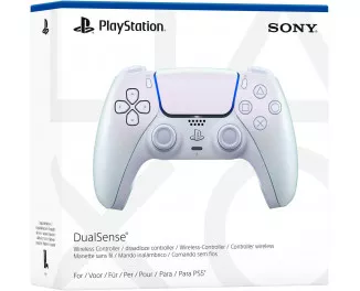 Геймпад беспроводной Sony PlayStation DualSense Chrome Pearl (1000044446, 1000044472)