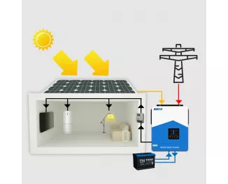 Гібридний сонячний інвертор (hybrid) Easun ISolar-SMH-III-6.2KW + Wi-Fi