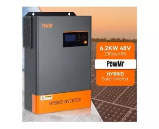 Гібридний сонячний інвертор (hybrid) PowMr 6200W 48V POW-HVM6.2K-48V-LIP