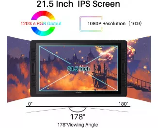 Графічний монітор Huion Kamvas Pro 20 (GT1901_HUION)