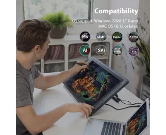 Графічний монітор Huion Kamvas Pro 20 (GT1901_HUION)