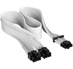 Кабель-адаптер 600W Corsair Premium Individually Sleeved 12+4pin PCIe Gen 5 12VHPWR cable, Type 4, WHITE (CP-8920332)