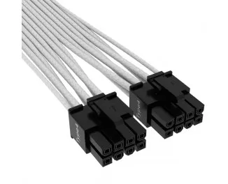 Кабель-адаптер 600W Corsair Premium Individually Sleeved 12+4pin PCIe Gen 5 12VHPWR cable, Type 4, WHITE (CP-8920332)