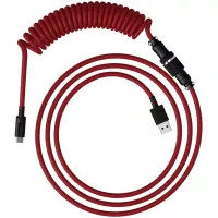 Кабель для игровой клавиатуры USB-C > USB-A HyperX Coiled Cable (6J677AA) Red 