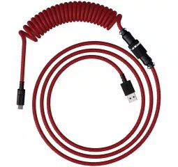Кабель для игровой клавиатуры USB-C > USB-A HyperX Coiled Cable (6J677AA) Red 