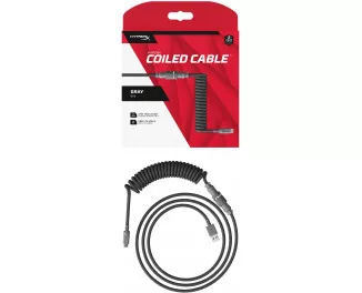 Кабель для ігрової клавіатури USB-C > USB-A HyperX Coiled Cable (6J677AA) Red 