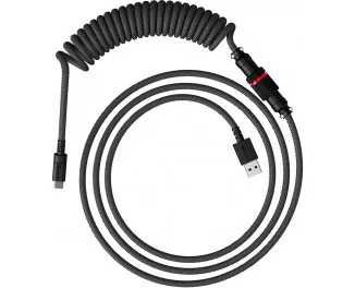 Кабель для ігрової клавіатури USB-C > USB-A HyperX Coiled Cable (6J677AA) Red 