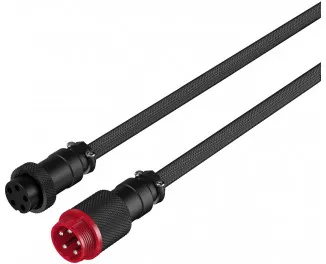 Кабель для ігрової клавіатури USB-C > USB-A HyperX Coiled Cable (6J677AA) Red 