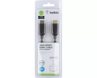 Кабель HDMI (M/M) Belkin 1м, High Speed Ethernet, черный