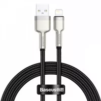 Кабель Lightning > USB  Baseus Cafule Metal Lightning 2.4A 1.0m (CALJK-A01) Black