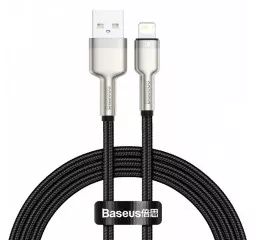 Кабель Lightning > USB  Baseus Cafule Metal Lightning 2.4A 1.0m (CALJK-A01) Black
