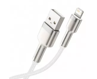 Кабель Lightning > USB  Baseus Cafule Metal Lightning 2.4A 1.0m (CALJK-A02) White