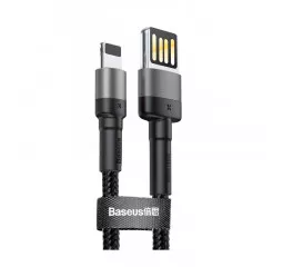 Кабель Lightning > USB  Baseus Cafule Special Edition 2.4A 1.0m (CALKLF-GG1) Gray