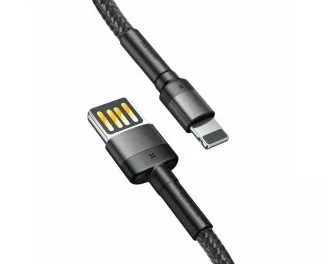 Кабель Lightning > USB  Baseus Cafule Special Edition 2.4A 1.0m (CALKLF-GG1) Gray