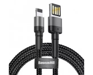 Кабель Lightning > USB  Baseus Cafule Special Edition 2.4A 1.0m (CALKLF-GG1) Gray
