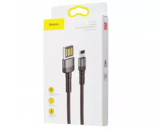 Кабель Lightning > USB  Baseus Cafule Special Edition 2.4A 1.0m (CALKLF-GG1) Gray