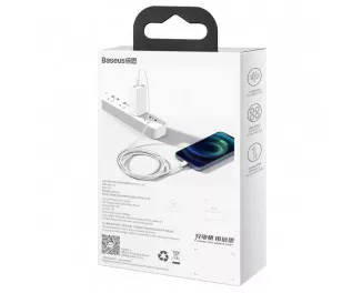 Кабель Lightning > USB  Baseus Superior Series Fast Charging 2.4A 2.0m (CALYS-C02) White