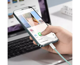 Кабель Lightning > USB Type-C  Baseus Dynamic Series Fast Charging 20W 1.0m (CALD000006) Green