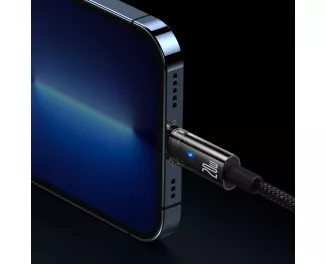 Кабель Lightning > USB Type-C  Baseus Explorer Series Auto Power-Off Fast Charging 20W 1.0m (CATS000001) Black