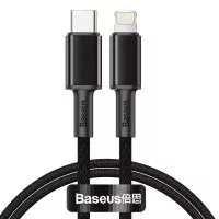 Кабель Lightning > USB Type-C  Baseus High Density Braided PD 20W 1.0m (CATLGD-01) Black