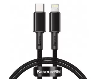 Кабель Lightning > USB Type-C  Baseus High Density Braided PD 20W 1.0m (CATLGD-01) Black