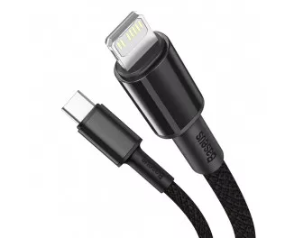 Кабель Lightning > USB Type-C  Baseus High Density Braided PD 20W 1.0m (CATLGD-01) Black