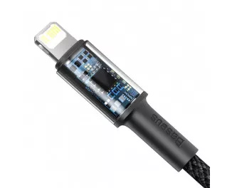 Кабель Lightning > USB Type-C  Baseus High Density Braided PD 20W 1.0m (CATLGD-01) Black